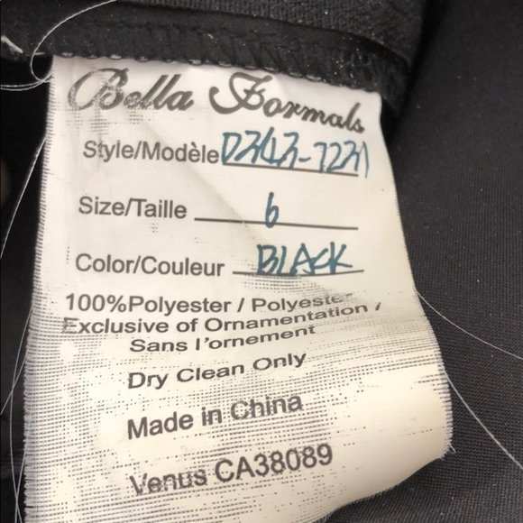 Black Satin Strapless Fitted Formal Grad Gown 6 $15 Dresses if you Buy 2 or more - Picture 9 of 9